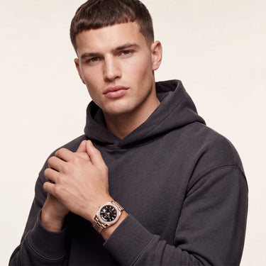 Day-Date Automatic Watch With Diamond-Set Dial Design