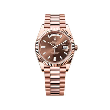 Day-Date Automatic Watch With Fluted Bezel Profile