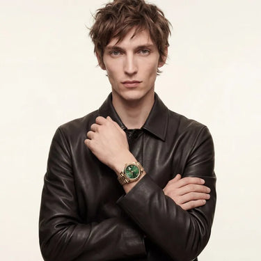 Day-date Classic Automatic Men’s Watch With Roman Numeral Dial And Fluted Bezel