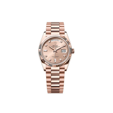 Day-Date Pink Dial Women's Watch