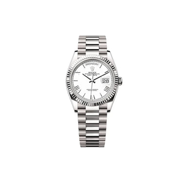 Day-Date White Dial Men's Watch