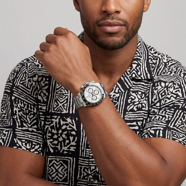 Daytona Ceramic Bezel White Panda Dial Mens Watch