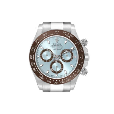 Daytona Ice Blue Dial Platinum Chronograph Men’s Watch
