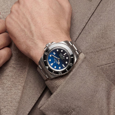 Deepsea D-blue Automatic Men’s Dive Watch With Unidirectional Bezel