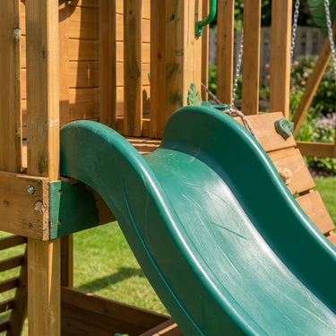 Dinosaur Wooden Swing Set With Slides And Climbing Wall