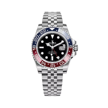 Dual Time Travel Automatic Men’s Watch With 24-Hour Rotating Bezel