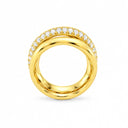 Duet Interlocking Double Band Ring