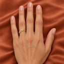 Duet Interlocking Double Band Ring