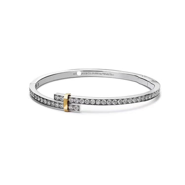 Edge Hinged Bypass Bangle Bracelet