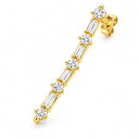 Elara Baguette Ear Climber Earrings