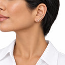 Elara Baguette Ear Climber Earrings
