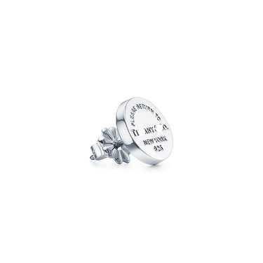 Engraved Circle Stud Earrings
