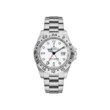 Explorer II White Dial Band Holes Men's Watch