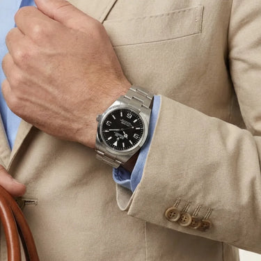 Explorer Oyster Perpetual Black Dial Steel Men's Watch
