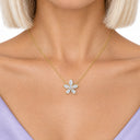 Fiora Marquise Flower Pendant Necklace