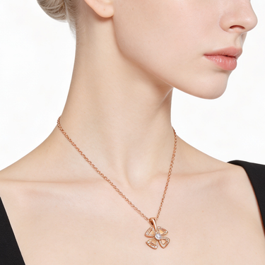 Fiorever Four Leaf Pendant Necklace