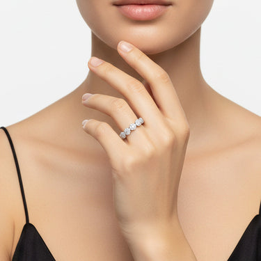 Fleurette Floral Eternity Ring