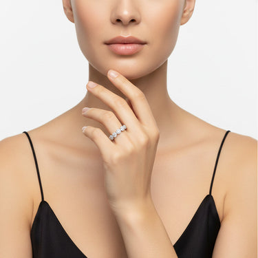 Fleurette Floral Eternity Ring