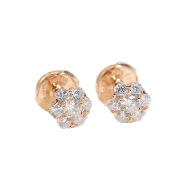 Flower Crystal Stud Earrings