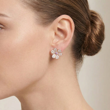 Frivole Pink Flower Earrings
