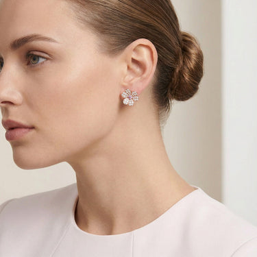 Frivole Pink Flower Earrings