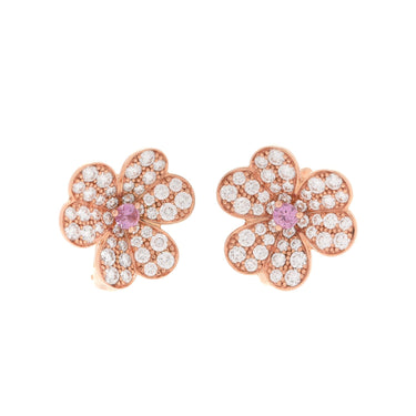 Frivole Pink Flower Earrings