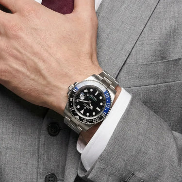 Gmt Master II Black Blue Batman Bezel Mens Watch