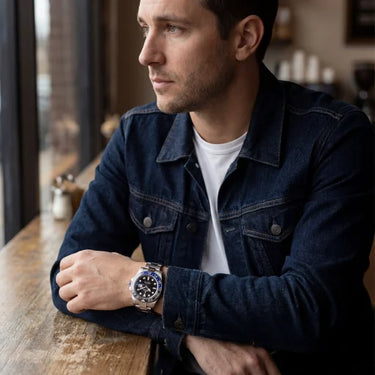 Gmt Master II Black Blue Batman Bezel Mens Watch