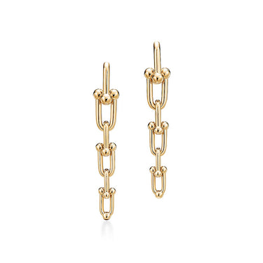 Graduated Link Drop Earrings