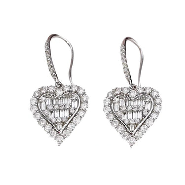 Heart Drop Earrings