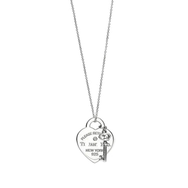 Heart & Key Pendant Necklace