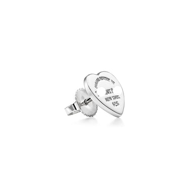 Heart Tag and Arrow Stud Earrings