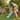 Cedar Ridge Playhouse Swing Set with Blue Slide