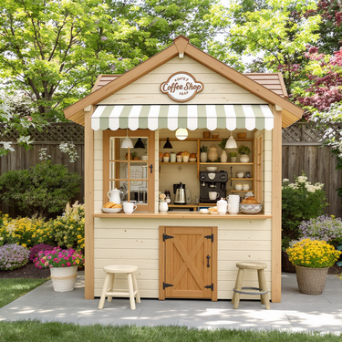 Little Barista Coffee Shop Garden Playhouse