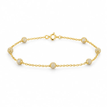 Ilaria Pave Bead Satellite Chain Bracelet