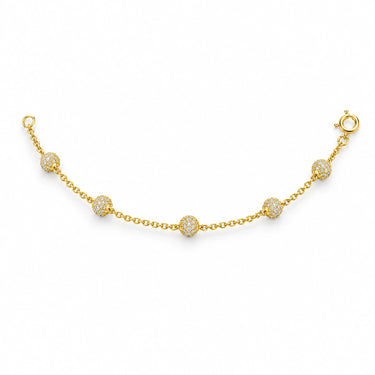 Ilaria Pave Bead Satellite Chain Bracelet