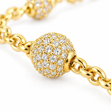Ilaria Pave Bead Satellite Chain Bracelet