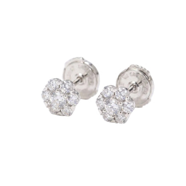 Flower Crystal Stud Earrings