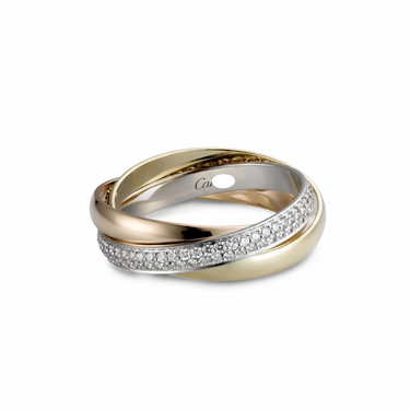 Triple Band Pavé Ring