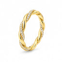 Isolde Braided Pave Twist Ring