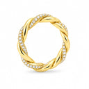 Isolde Braided Pave Twist Ring