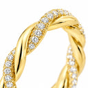 Isolde Braided Pave Twist Ring