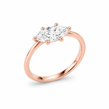 Juliette East West Marquise Ring - Rose Gold