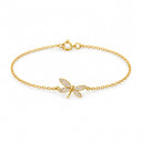 Juno Pave Dragonfly Chain Bracelet