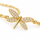 Juno Pave Dragonfly Chain Bracelet