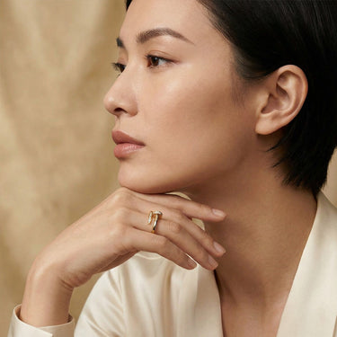 Juste Un Clou Pavé Style Ring