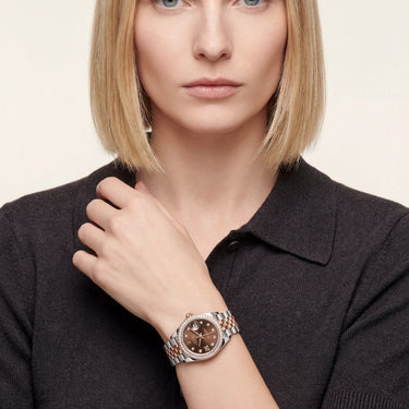 Lady Datejust Automatic Watch With Star-Style Diamond Markers