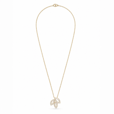 Lily Cluster Pavé Pendant Necklace Small