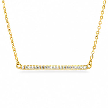 Linea Pave Bar Necklace