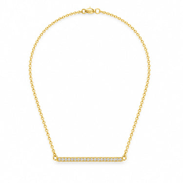 Linea Pave Bar Necklace